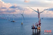 广西防城港海上风电全容量投产 破解岩基难题